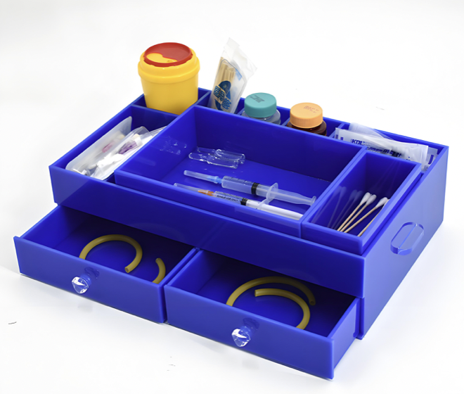 Injection Molding Autoclavable PSU/PP Surgical Instrument Tray 