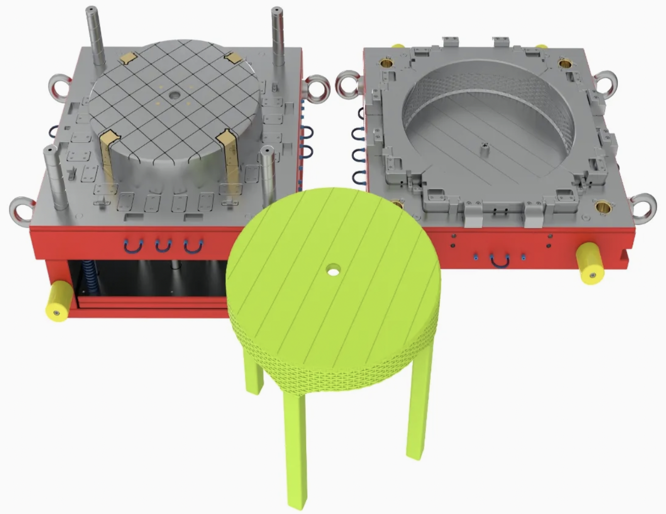 Customized High Quality Small Baby Big Full Adult Office Plastic Furniture Table Stool Chair Injection Mold Molds Mould Price