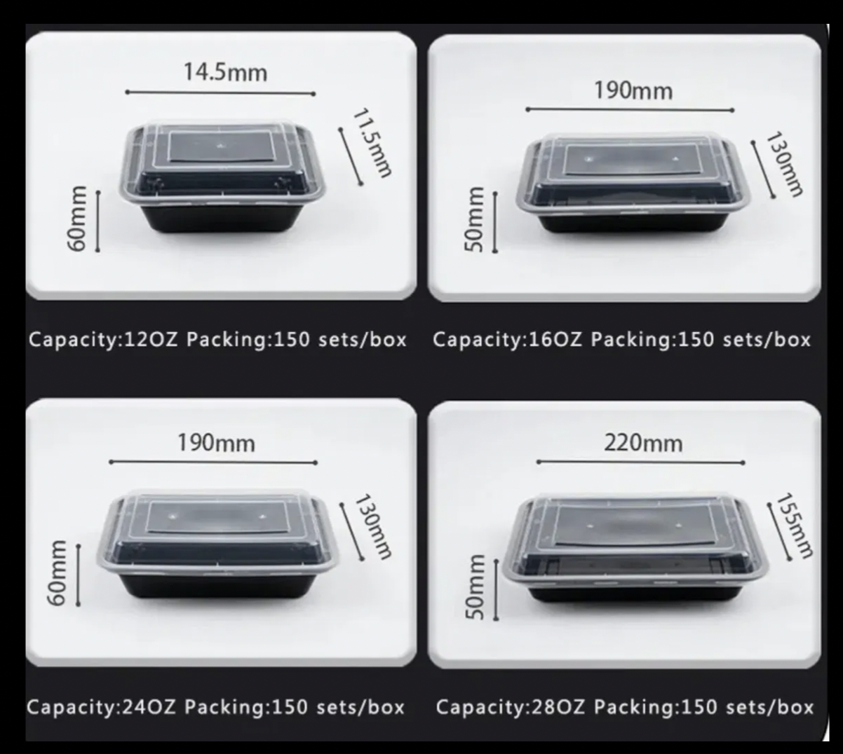 Eco-Friendly Recyclable Plastic Containers, Made by Plastic Injection Molding
