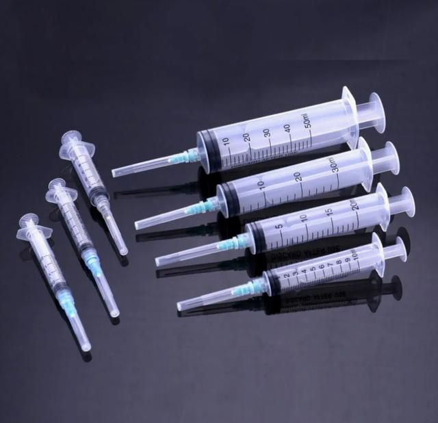 Steroid Irrigation Disposable Insulin Medical Injection Plastic Syringe with Hypodermic Needles