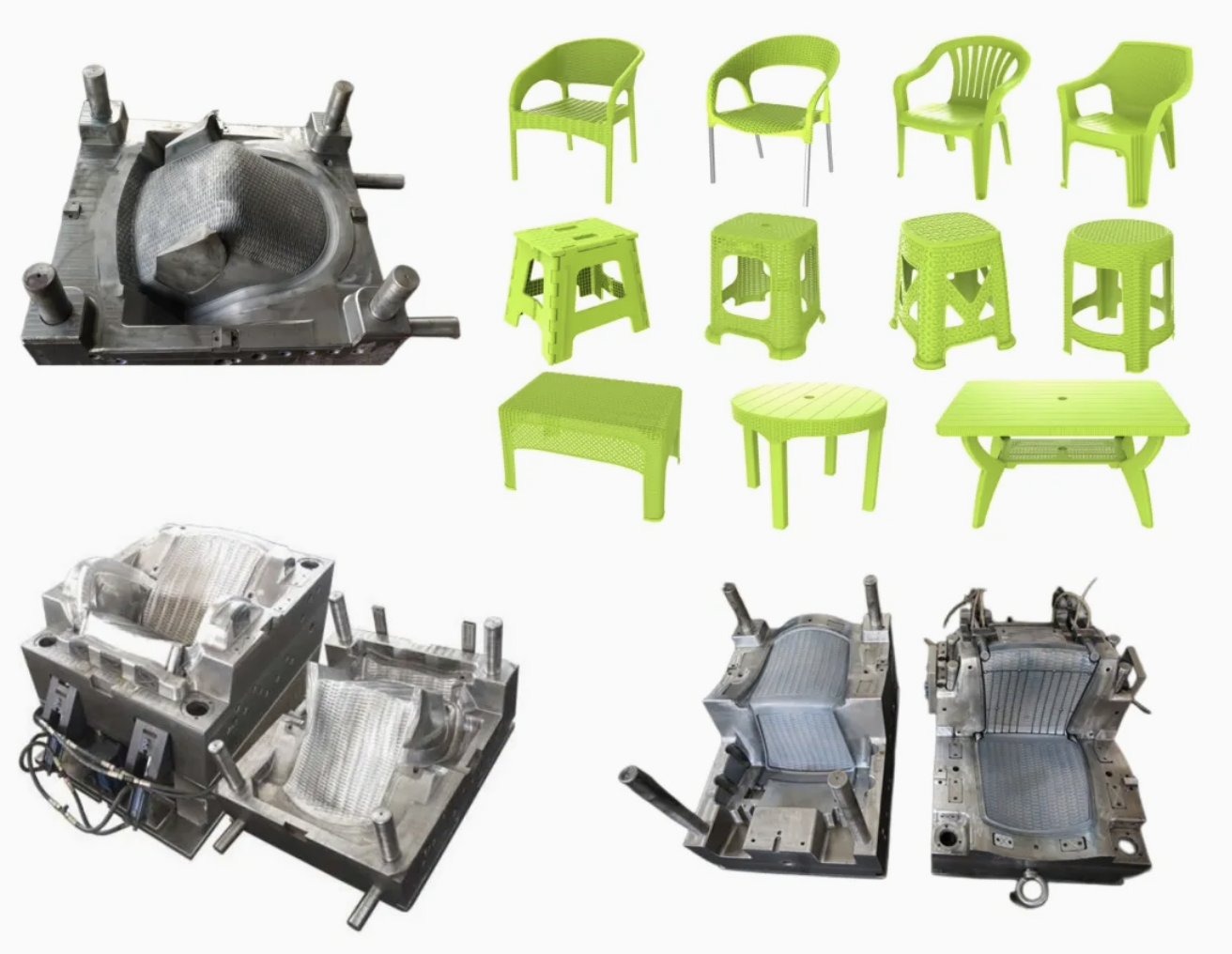 Gas Injection Hollow PP Office Chair Plastic Molding Injection Product