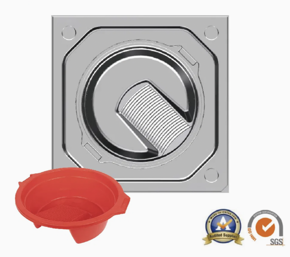 Customized Plastic Injection Moulds Wash Basin with Board Mould Big Basin Mould