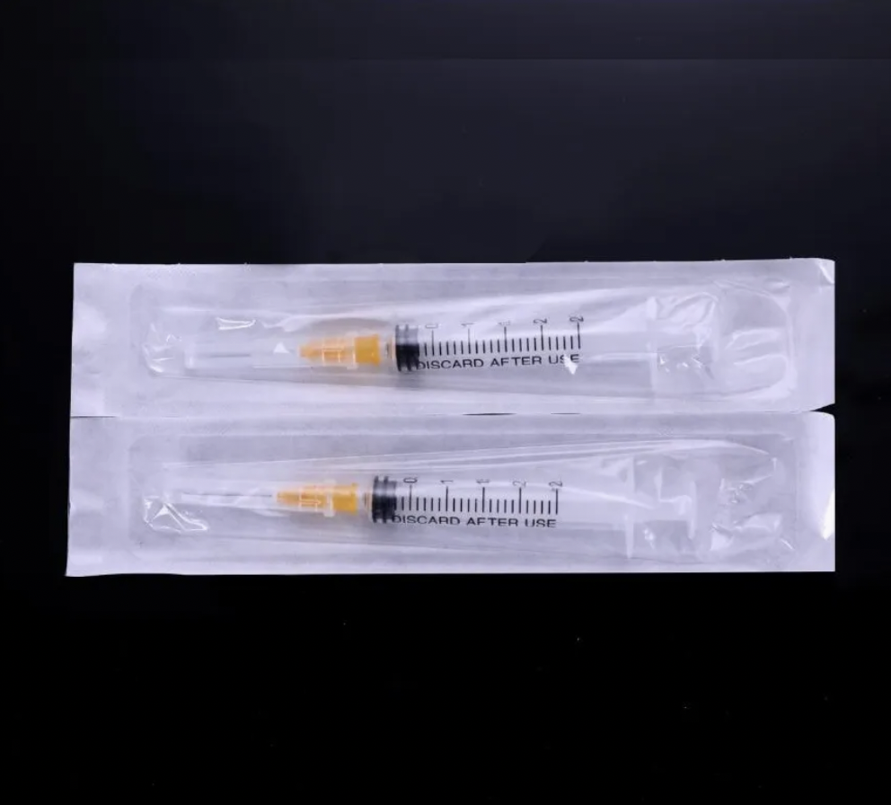 Steroid Irrigation Disposable Insulin Medical Injection Plastic Syringe with Hypodermic Needles
