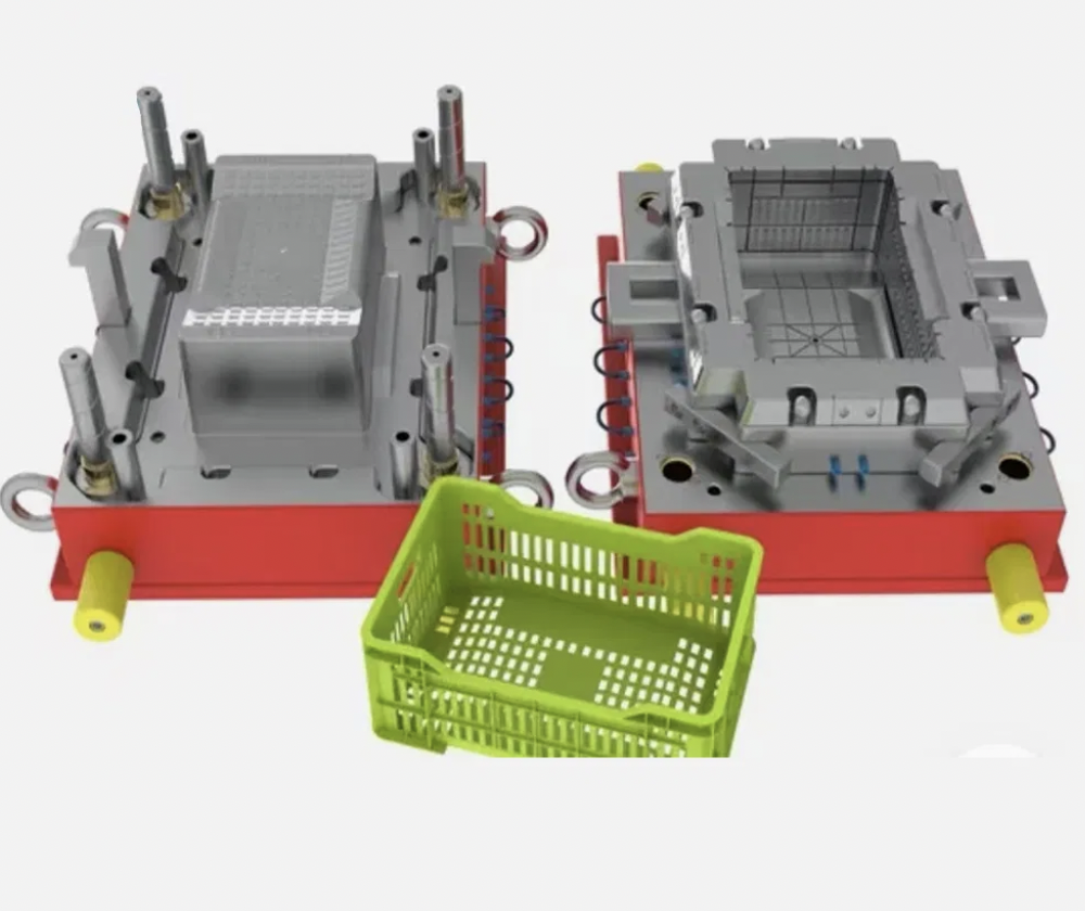Durable Plastic Injection Crate Mould Vegetable Fruit Transportation Crate Container Mould