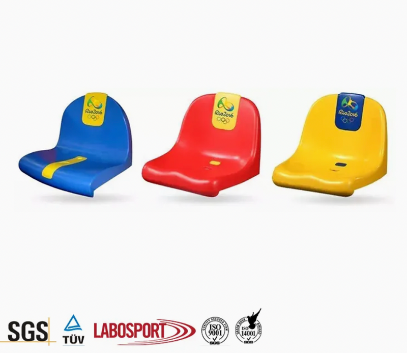 PP Injection Molded Fixed Plastic Stadium Chair, Plastic Bucket Seat for Football Stadium