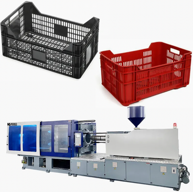 Kebida Brand Hot Sale High Quality 400ton Plastic Fruit Frame Basket Big Box Pot Basin Injection Molding Machine